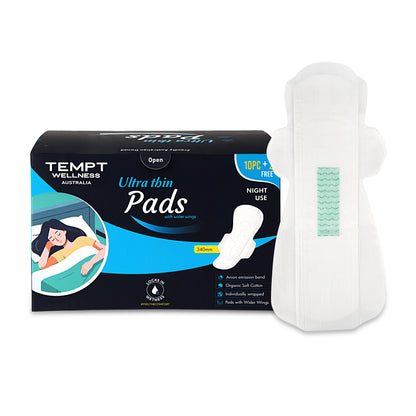 Tempt Wellness Ultra Thin Pads – Night Use