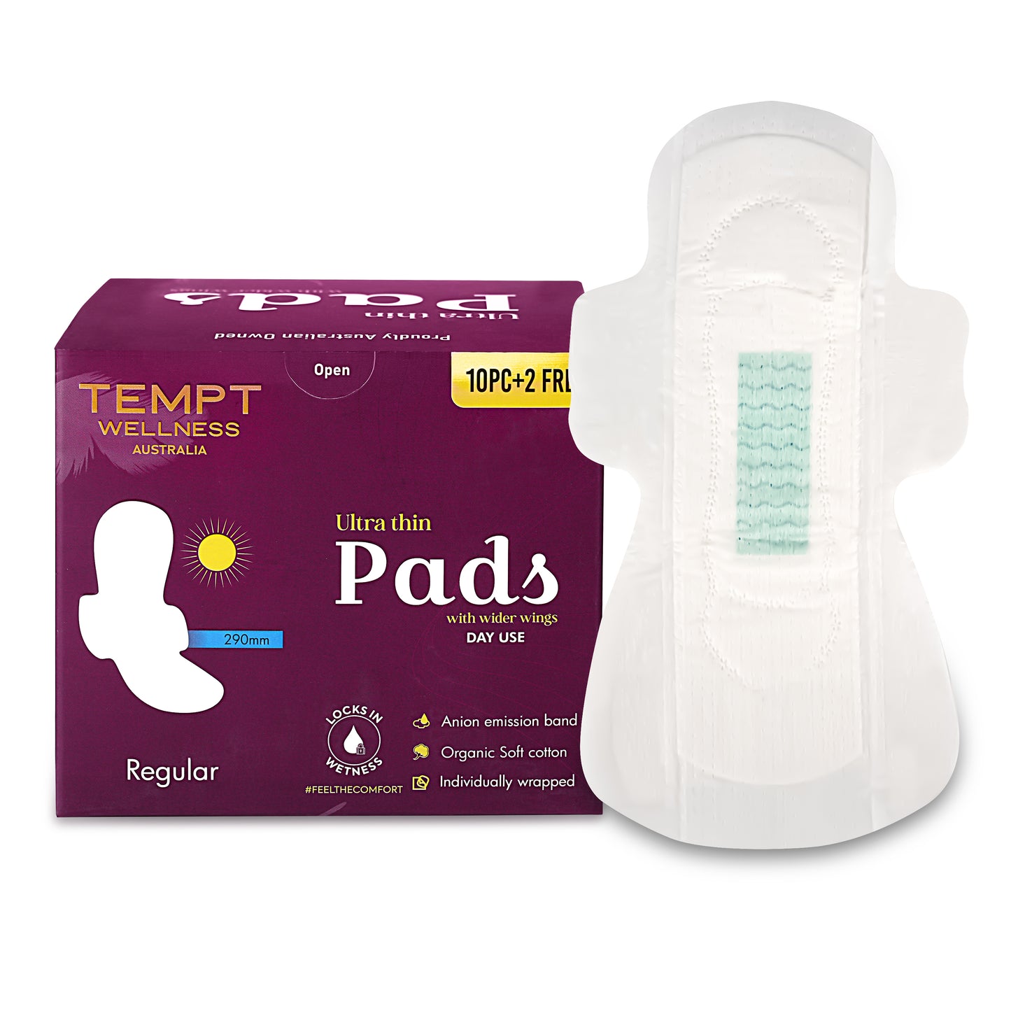 Tempt Wellness Ultra Thin Pads - Day Use